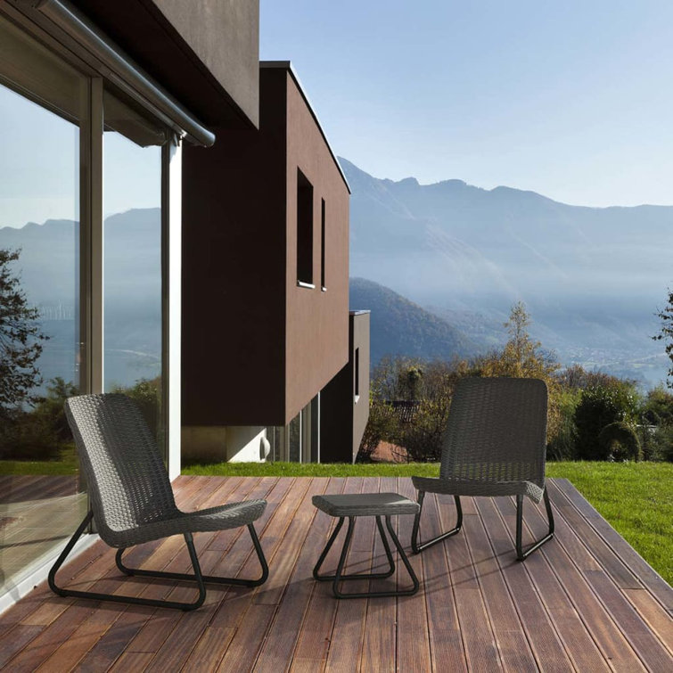 Hashtag Home Keter Patio Furniture Set 3 Pieces Rio & Reviews Wayfair